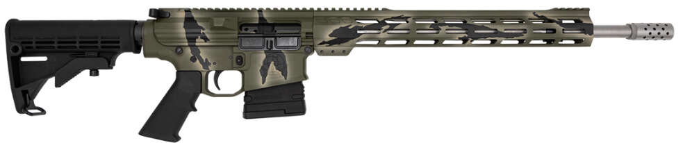 Rifles Long Guns Great Lakes Firearms ZPAP M85 308Win GLFA AR-10 308WIN 18 PURSUIT GRN CAMO/SS 10RD • Model: ZPAP M85